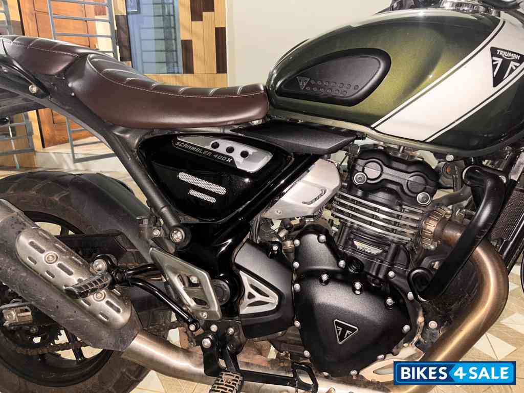 Green Triumph Scrambler 400 X Green Triumph Scrambler 400 X