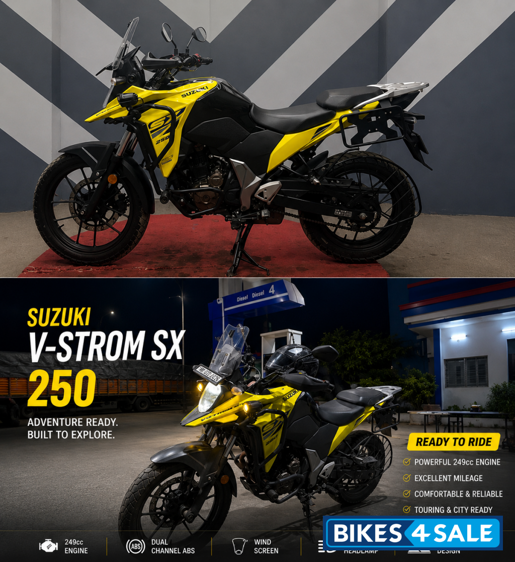 Yellow Suzuki V-Strom 250 Yellow Suzuki V-Strom 250
