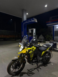 Yellow Suzuki V-Strom 250