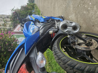 Blue Suzuki Gixxer SF