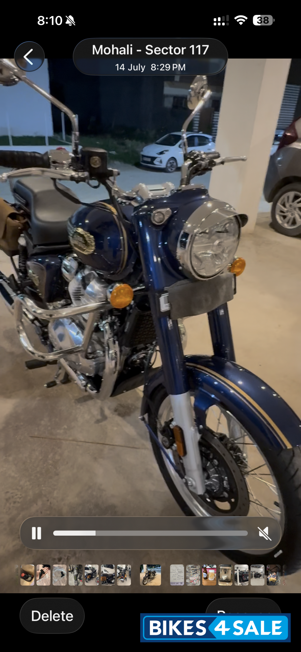 Battleship Blue Royal Enfield Bullet 650 Battleship Blue Royal Enfield Bullet 650