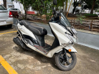 White Suzuki Burgman Street BS6