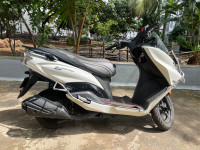 White Suzuki Burgman Street BS6