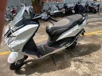 White Suzuki Burgman Street BS6