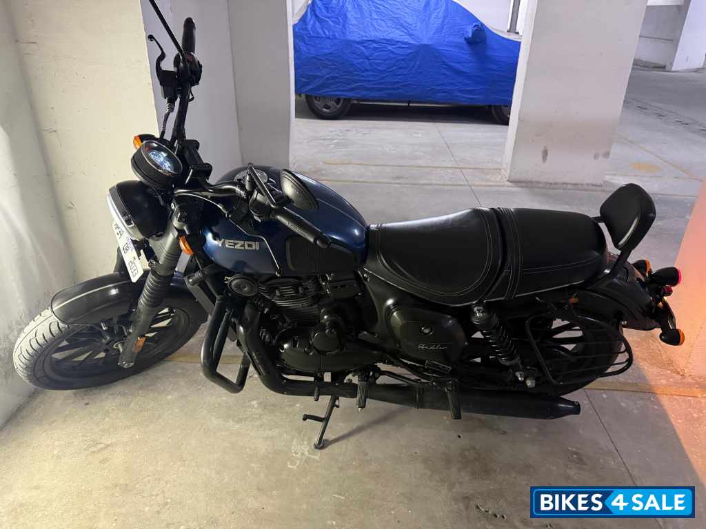 Blue Yezdi Roadster Dark