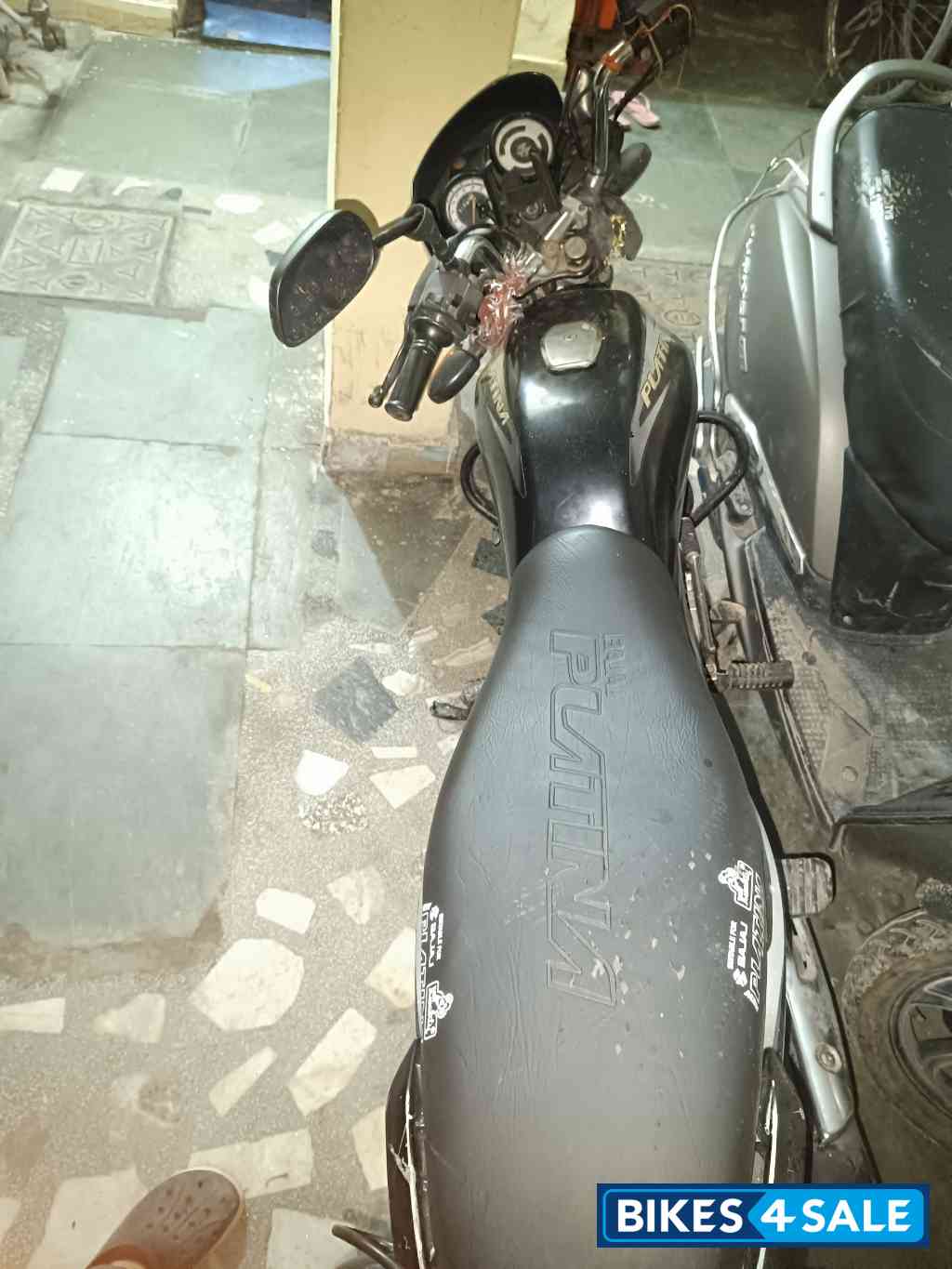 Black-grey Bajaj Platina 100 ES