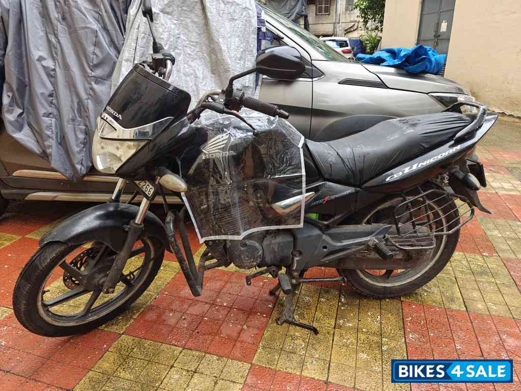 Black Honda Unicorn