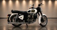 White Royal Enfield Bullet Standard 350