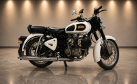 White Royal Enfield Bullet Standard 350