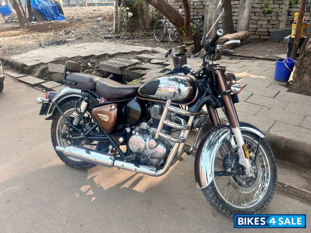 Chrome Brown Royal Enfield Classic 350