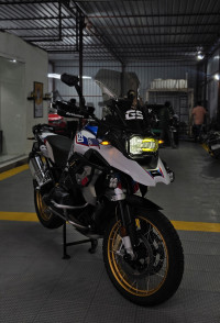 White Blue BMW R 1250 GS