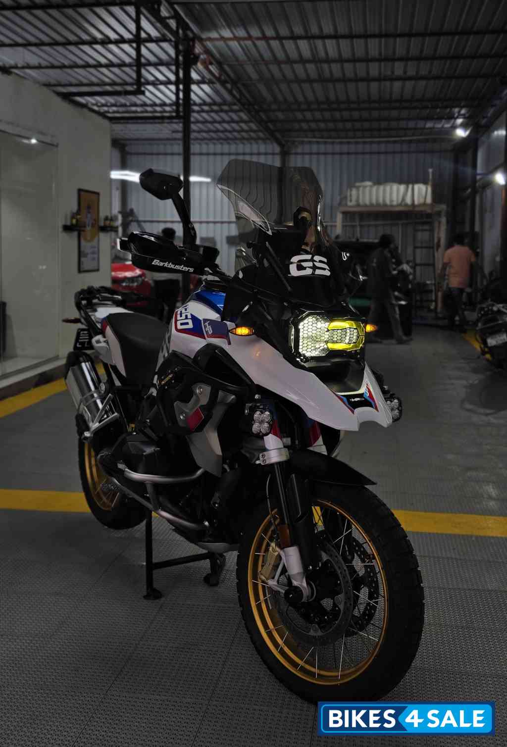 White Blue BMW R 1250 GS