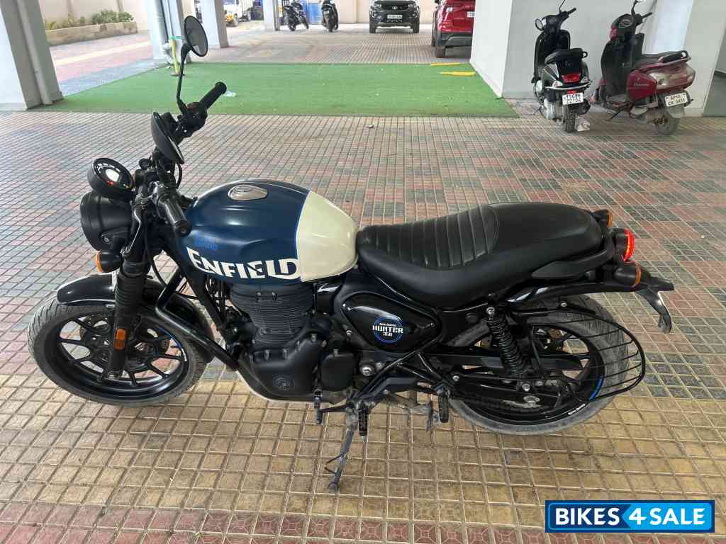 Rebel Blue Royal Enfield Hunter 350 Metro