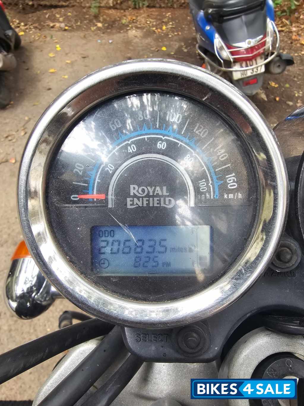 Black Royal Enfield Thunderbird