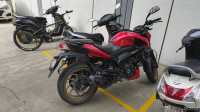 Red Bajaj Dominar 400 Disc