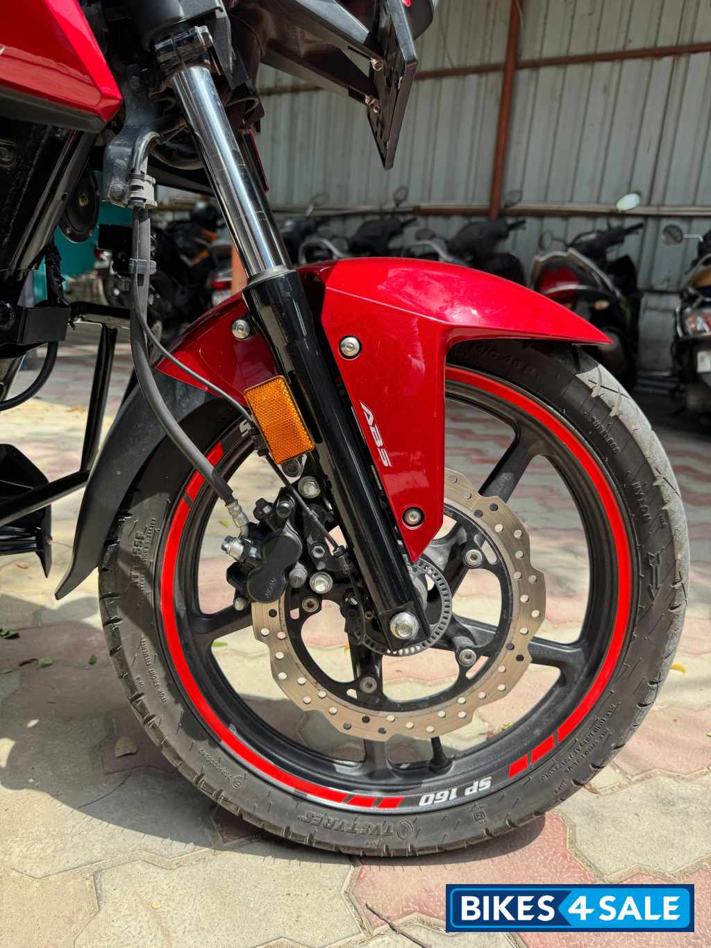 Red Honda SP 160 Double Disc