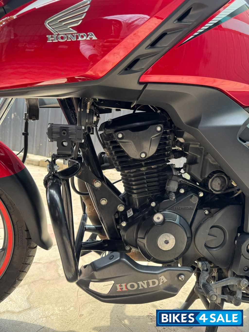 Red Honda SP 160 Double Disc