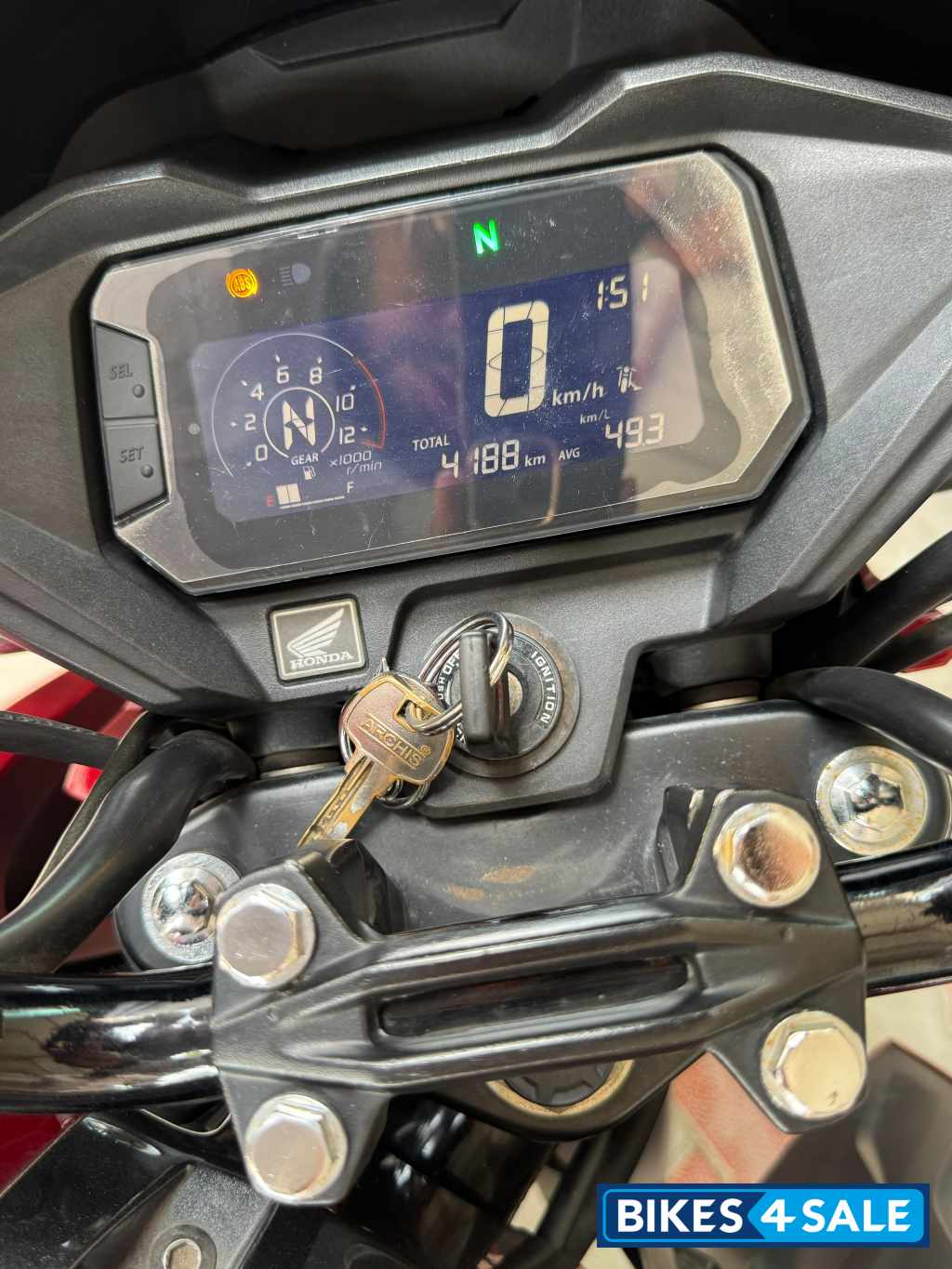Red Honda SP 160 Double Disc