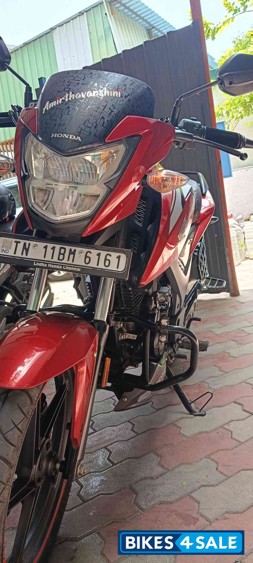 Red Honda SP 160 Double Disc