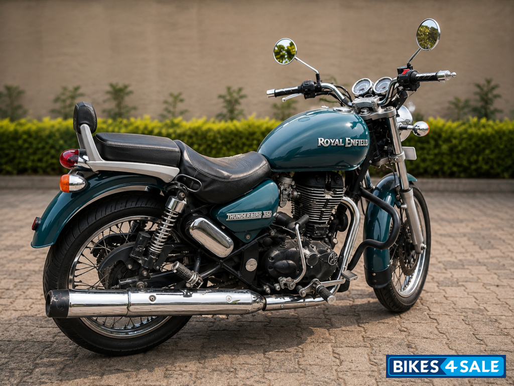 Gray Royal Enfield Thunderbird 350