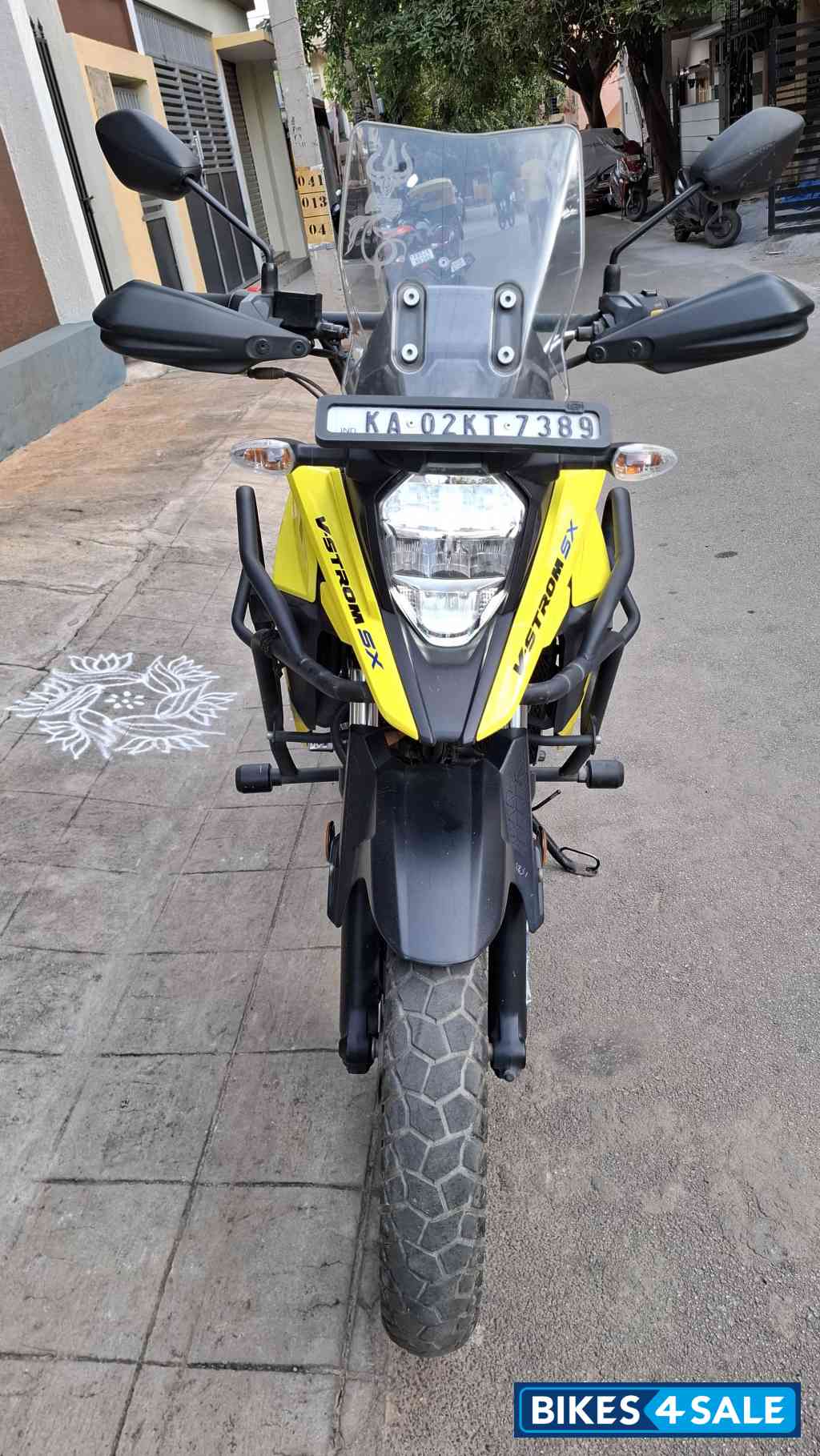 Yellow Suzuki V-Strom 250
