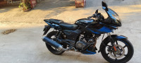 Black And Blue Bajaj Pulsar 220F