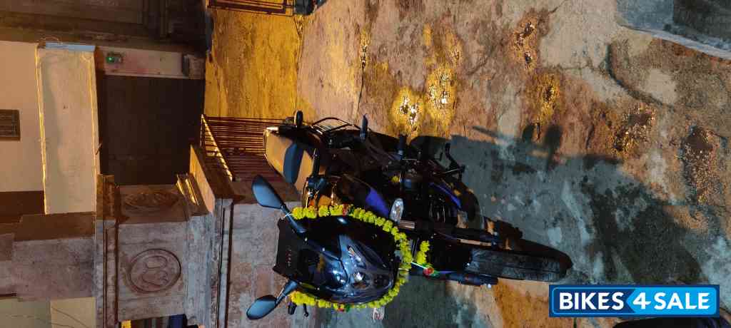 Black And Blue Bajaj Pulsar 220F