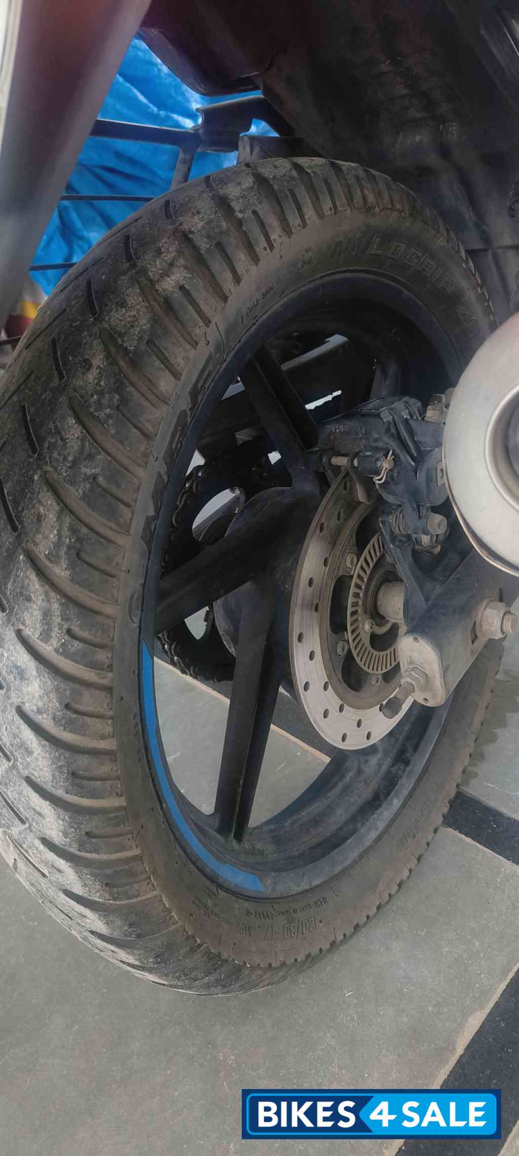 Black And Blue Bajaj Pulsar 220F