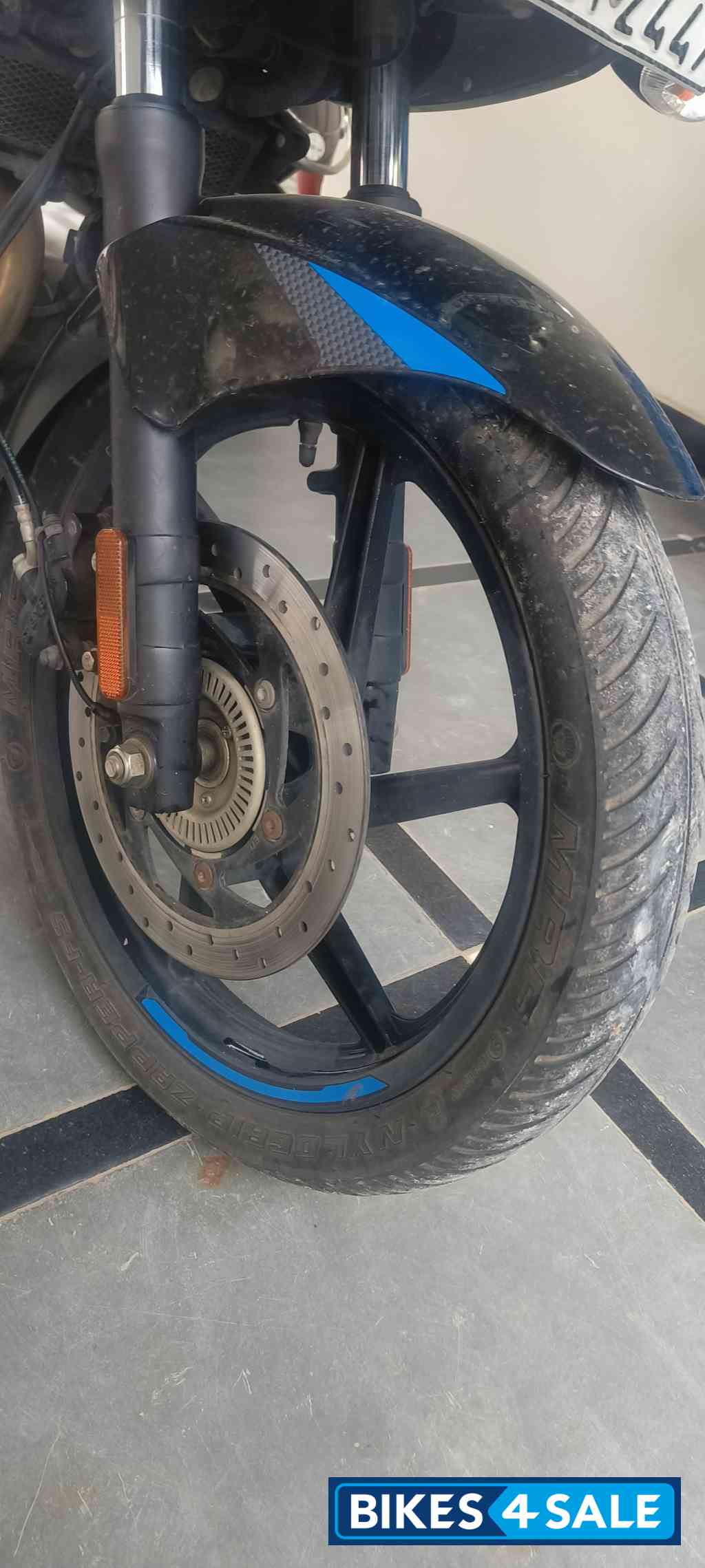 Black And Blue Bajaj Pulsar 220F