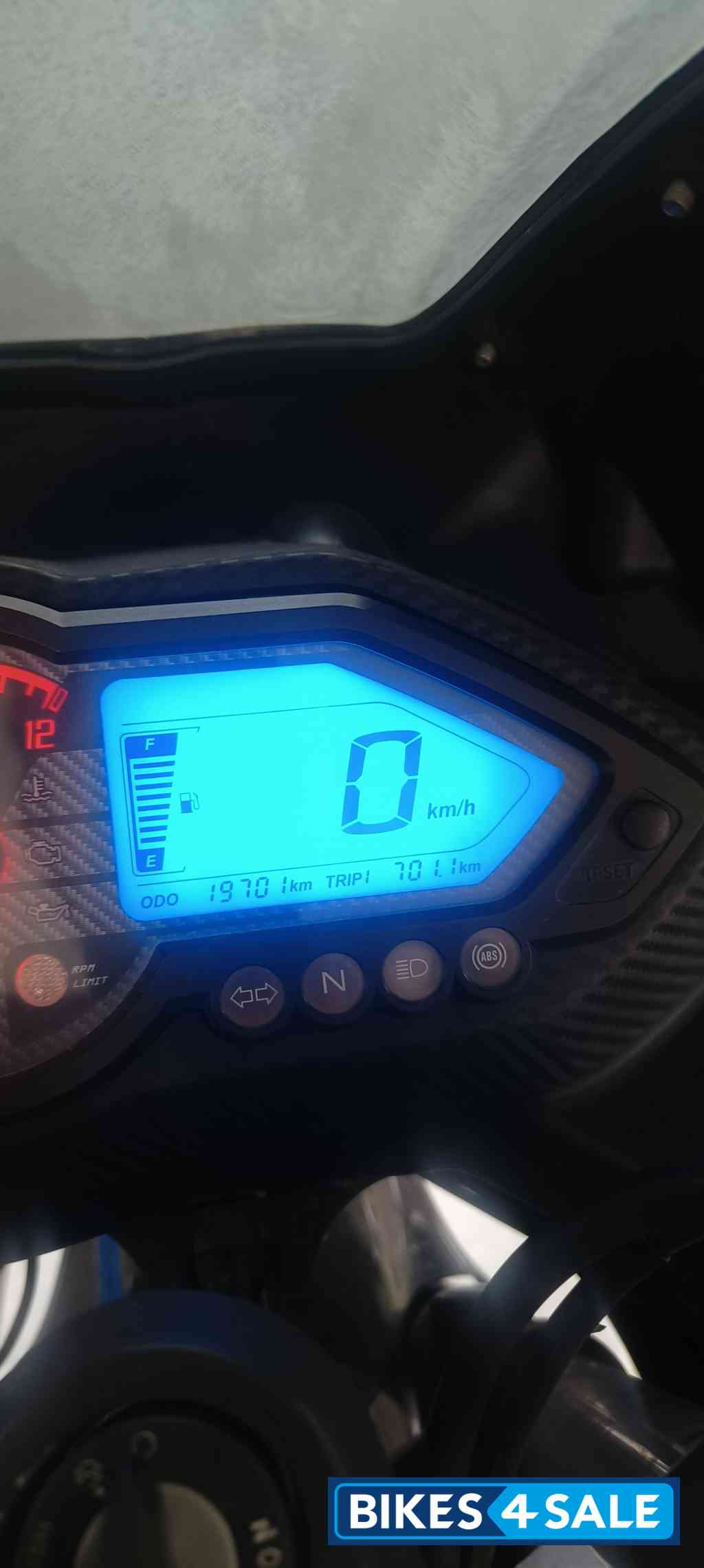 Black And Blue Bajaj Pulsar 220F