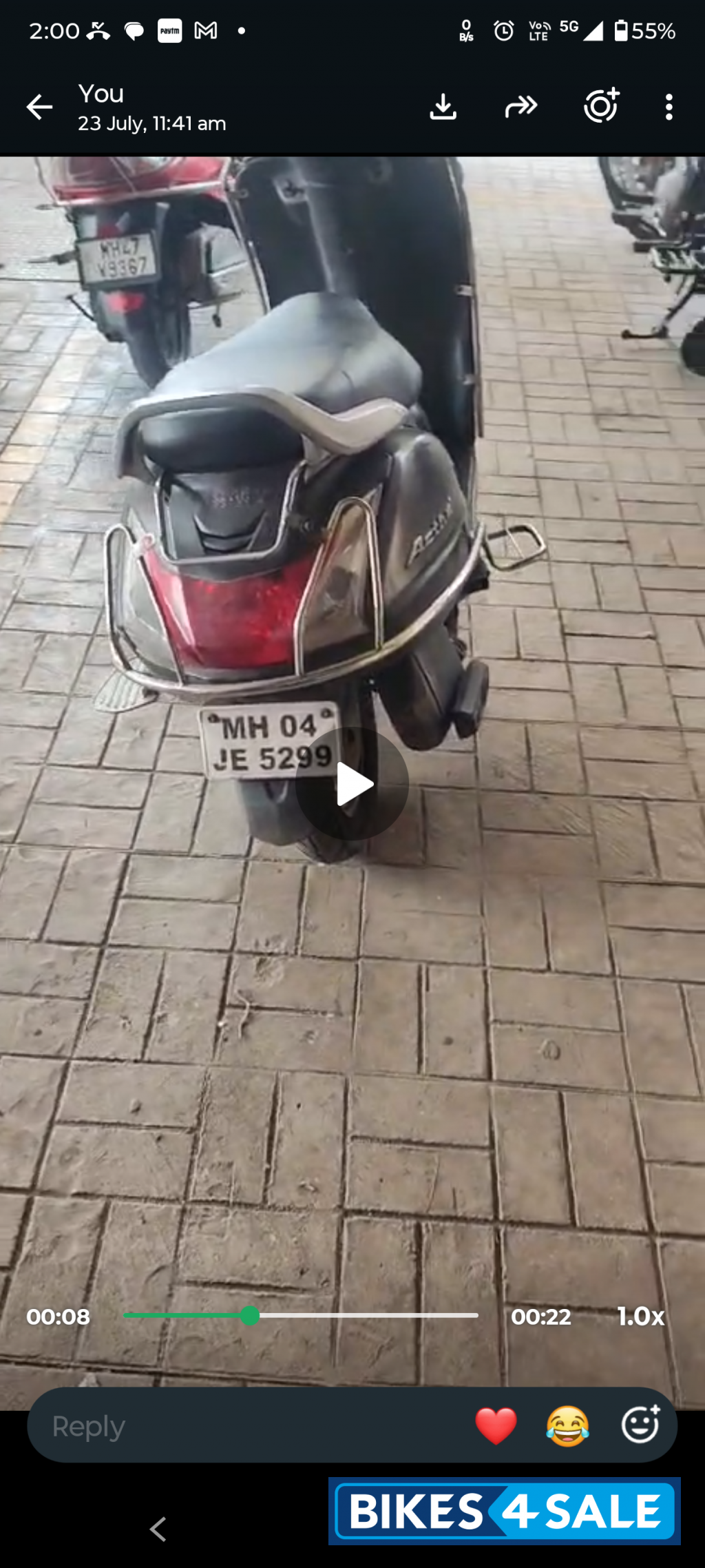 Gray Honda Activa 4G Gray Honda Activa 4G