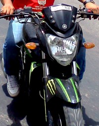 Green N Black Yamaha FZ-S