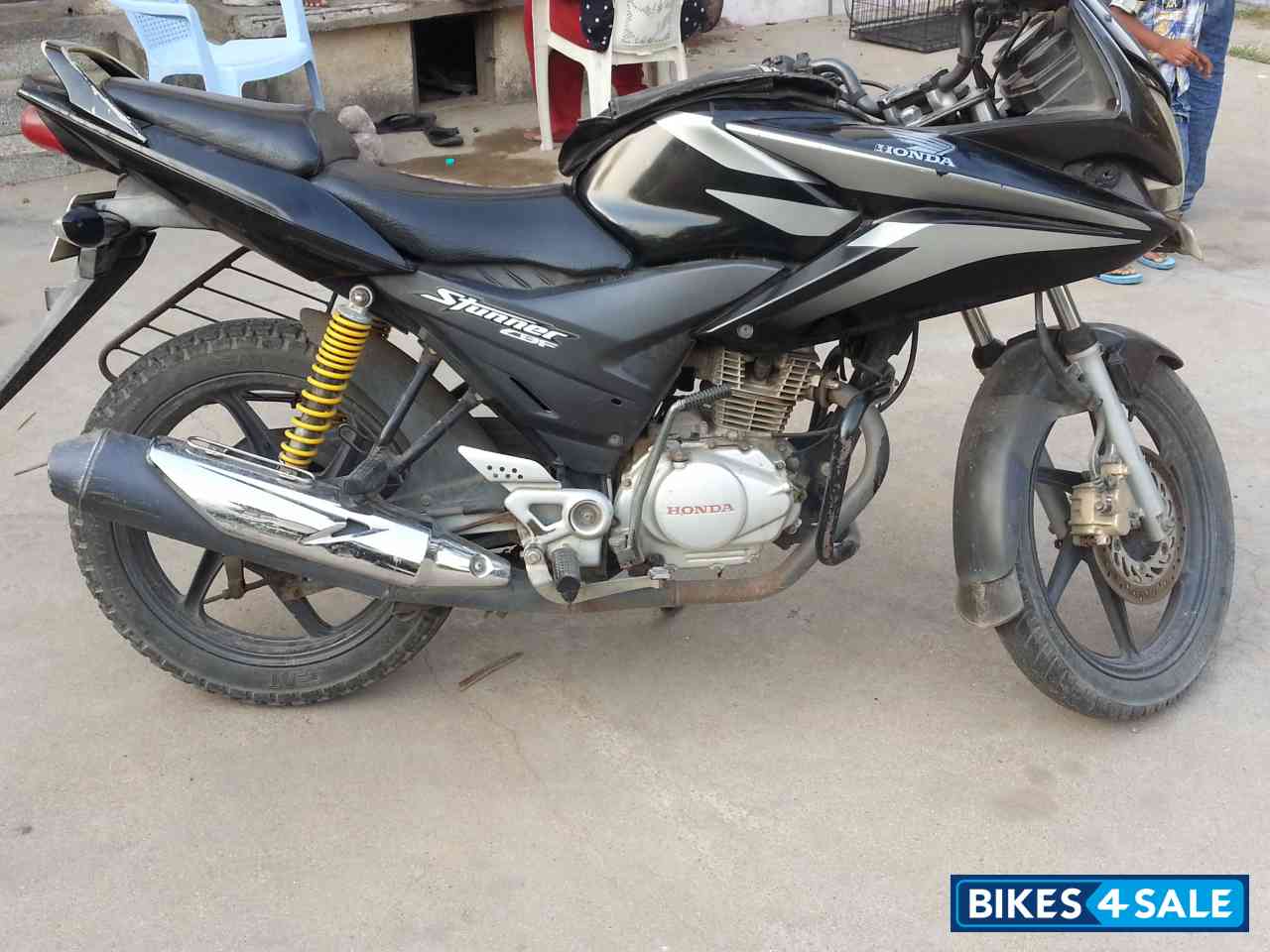 Black Honda CBF Stunner