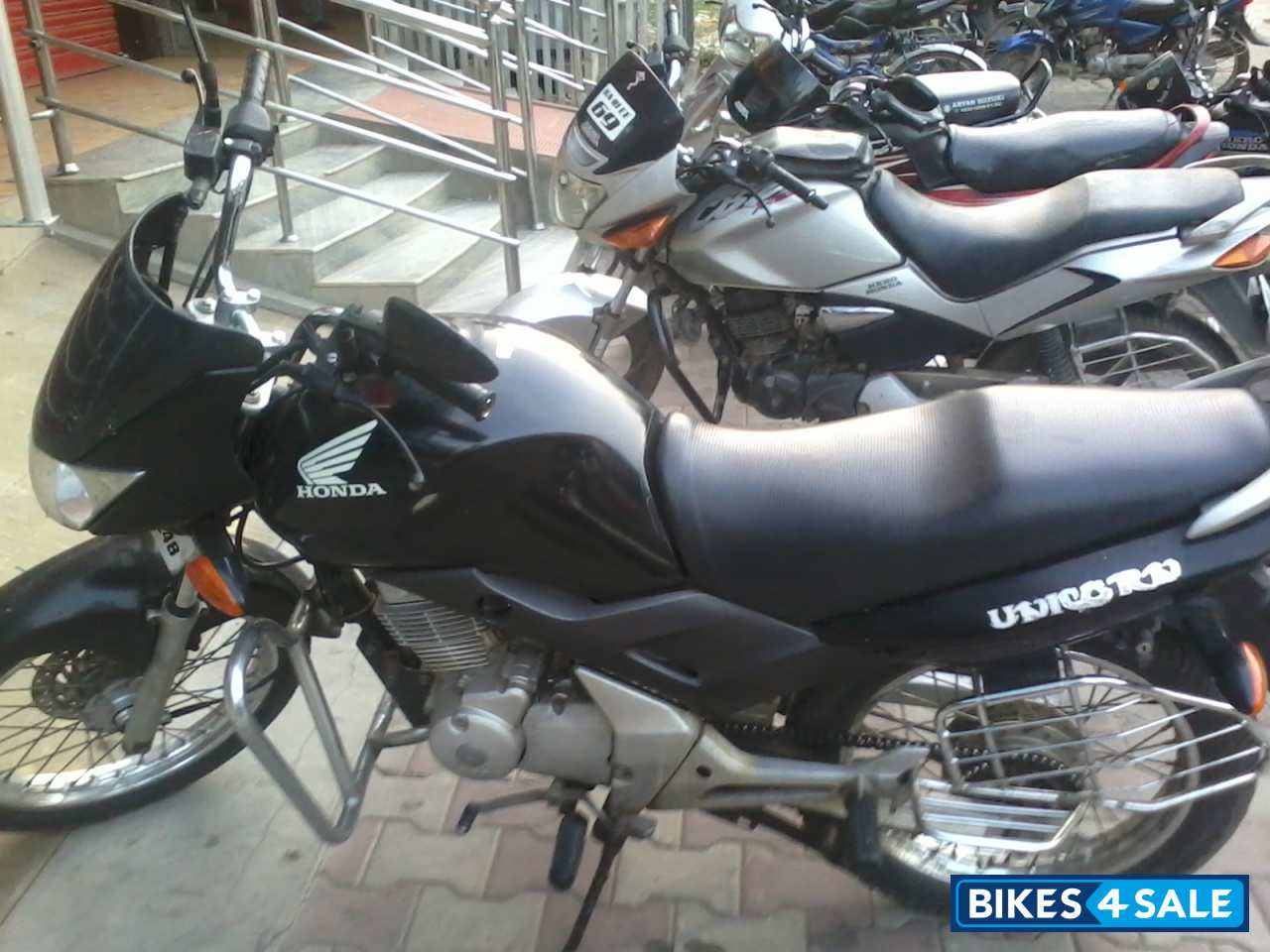 Black Honda Unicorn