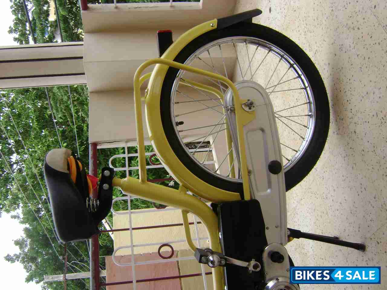 New Vespa Yellow Royal Enfield Mofa