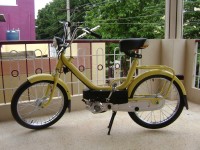 New Vespa Yellow Royal Enfield Mofa