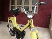 New Vespa Yellow Royal Enfield Mofa