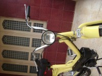 New Vespa Yellow Royal Enfield Mofa