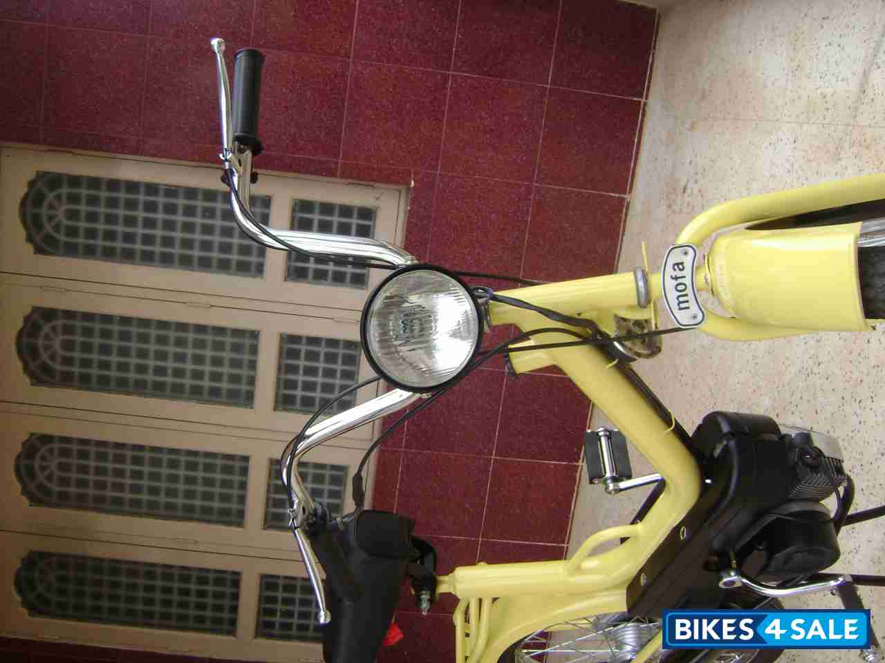 New Vespa Yellow Royal Enfield Mofa