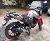 Silver-red Yamaha FZ-S