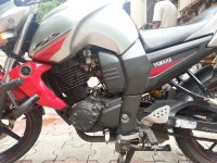 Silver-red Yamaha FZ-S