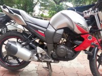 Silver-red Yamaha FZ-S