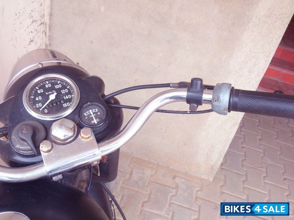 Matte Black Royal Enfield Vintage Bullet