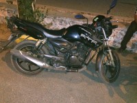 Black TVS Apache RTR 180