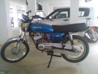 Blue Yamaha RX 100