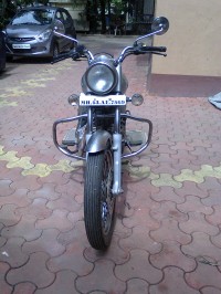 Silver Royal Enfield Bullet Electra Twinspark