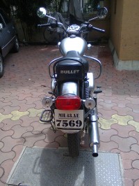 Silver Royal Enfield Bullet Electra Twinspark
