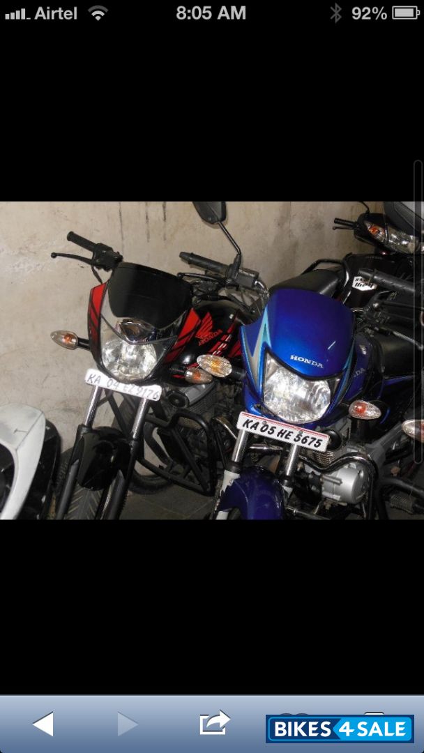 Black Honda Unicorn Sporty