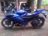 Blue Yamaha YZF R15 V2