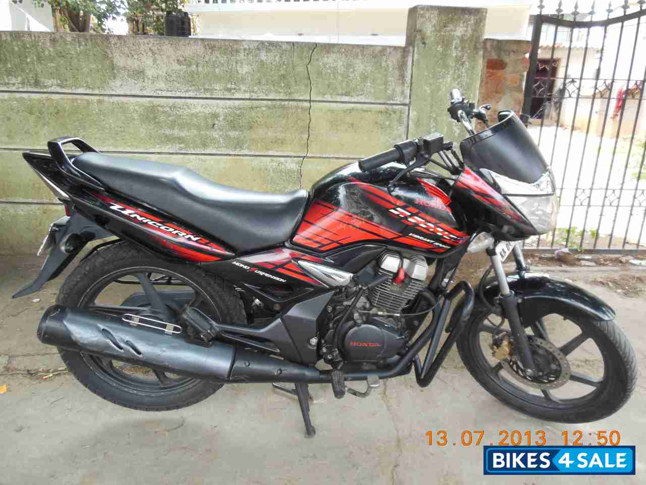 Black Honda Unicorn Sporty